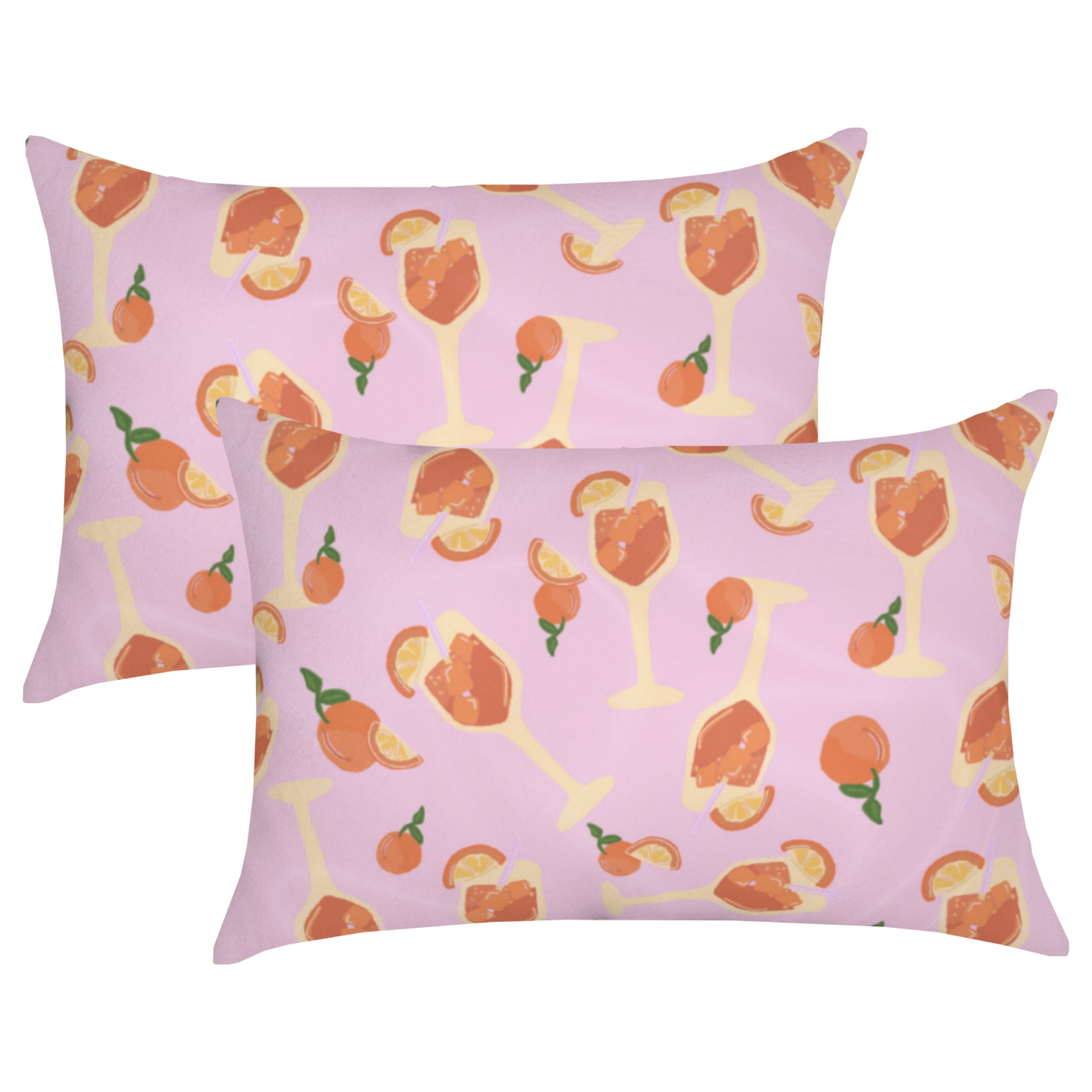Aperol Spritz Satin Pillowcase