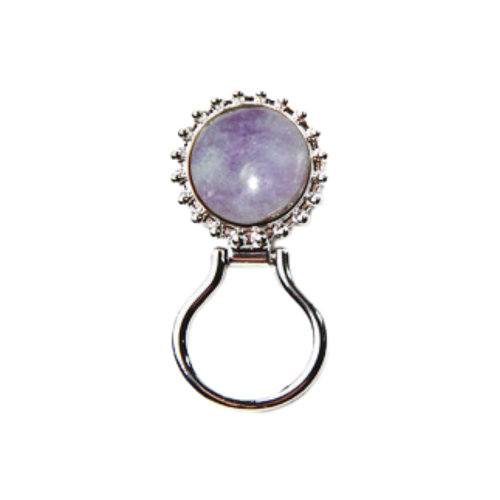 Eyeglass Hanger Semi-Precious Stone Purple Agate