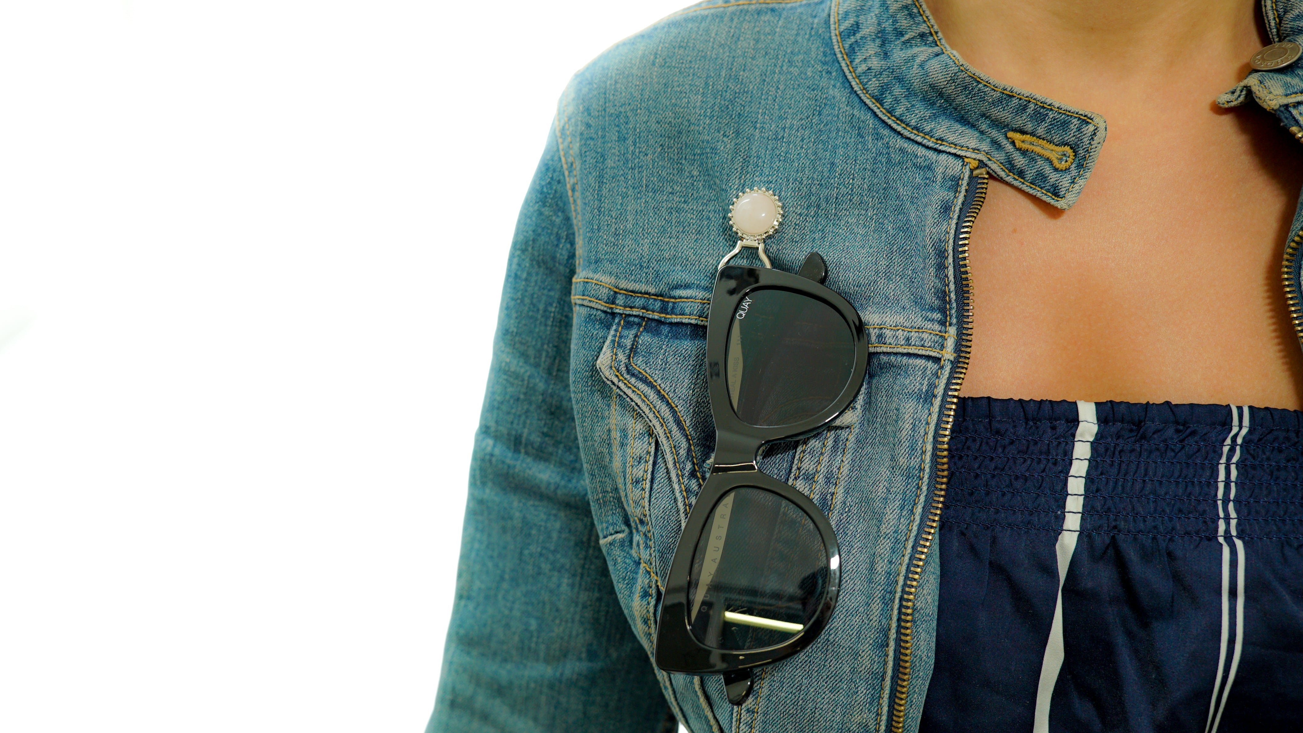 Blue Starfish Sterling Silver Eyeglass Hanger