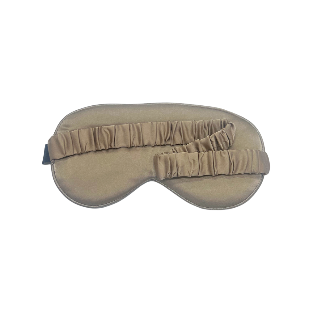 Satin Eye Mask Taupe