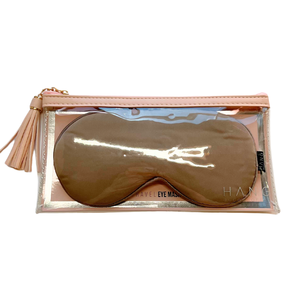 Satin Eye Mask Taupe