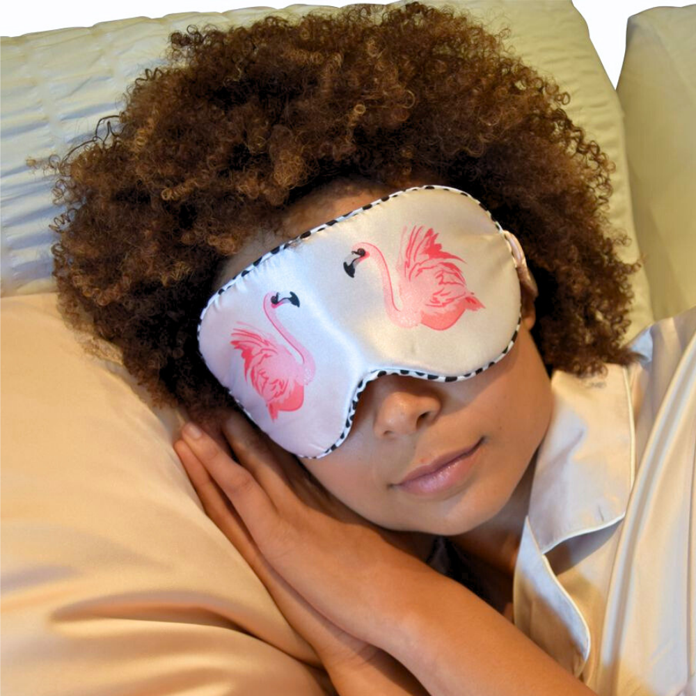 Satin Eye Mask Flamingo
