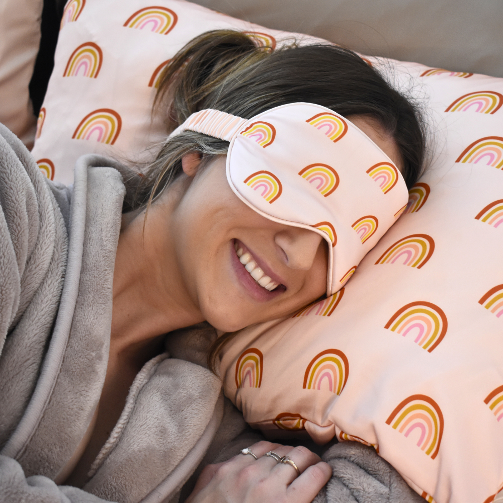 Satin Eye Mask Rainbow