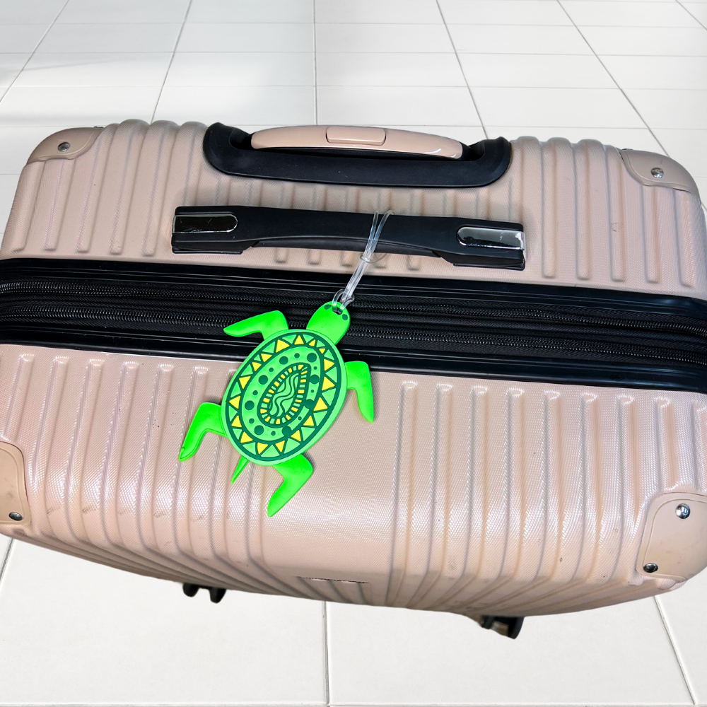 Mermaid & Sea Turtle Silicone Luggage Tag Set of 2