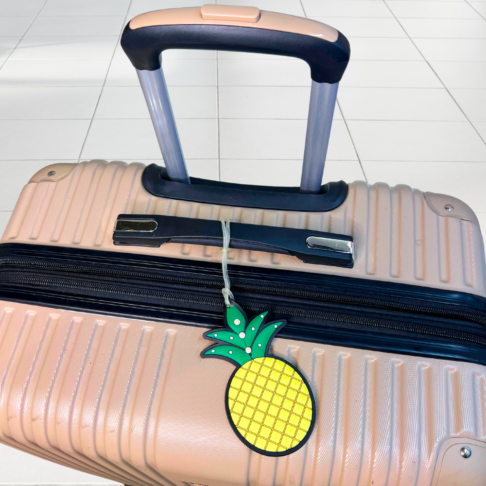 Palm Tree & Pineapple Silicone Luggage Tag Set of 2