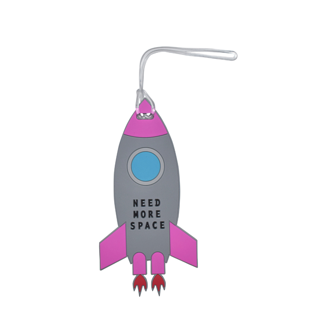 Celestial Travel Journal & Rocket Ship Luggage Tag Set