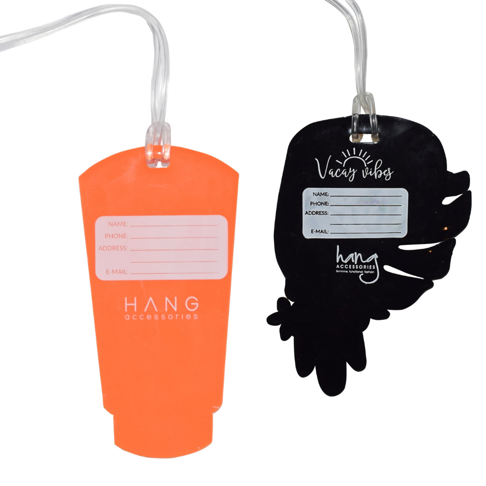Toucan & Sun Tan Lotion Silicone Luggage Tag Set of 2