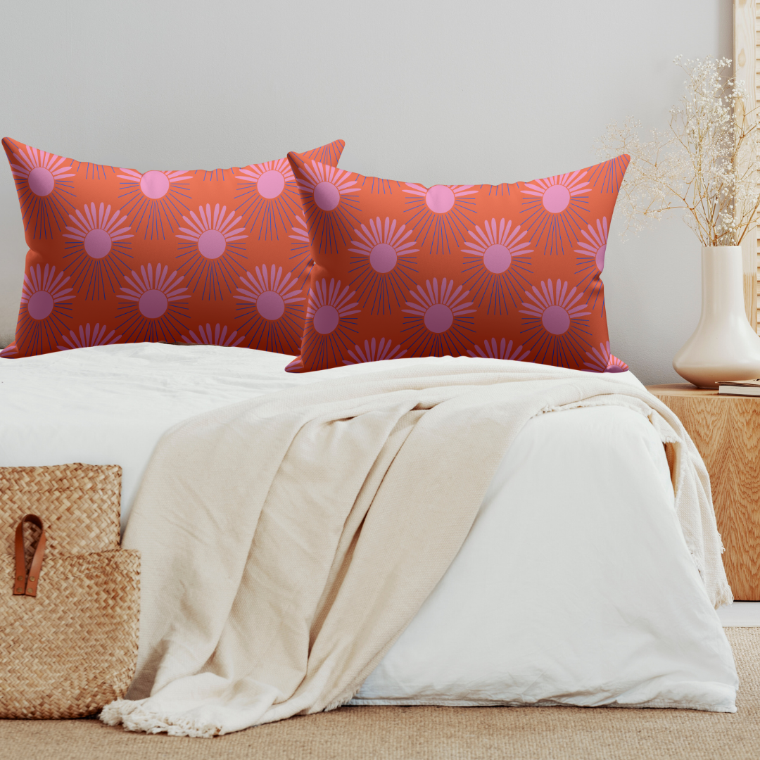 Burning Sun Satin Pillowcase Set of 2
