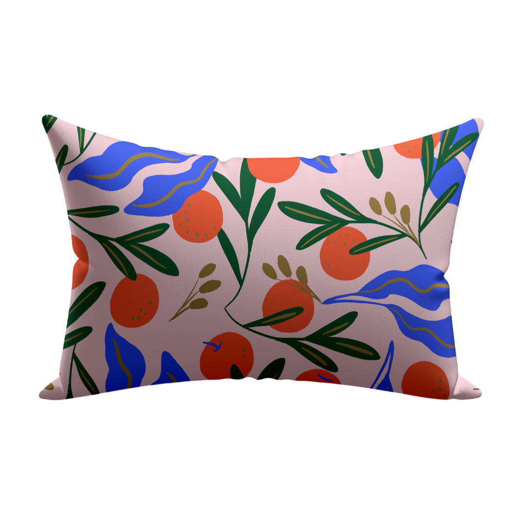 Italian Orange Satin Pillowcase & Taupe Satin Eye Mask Sleep Set