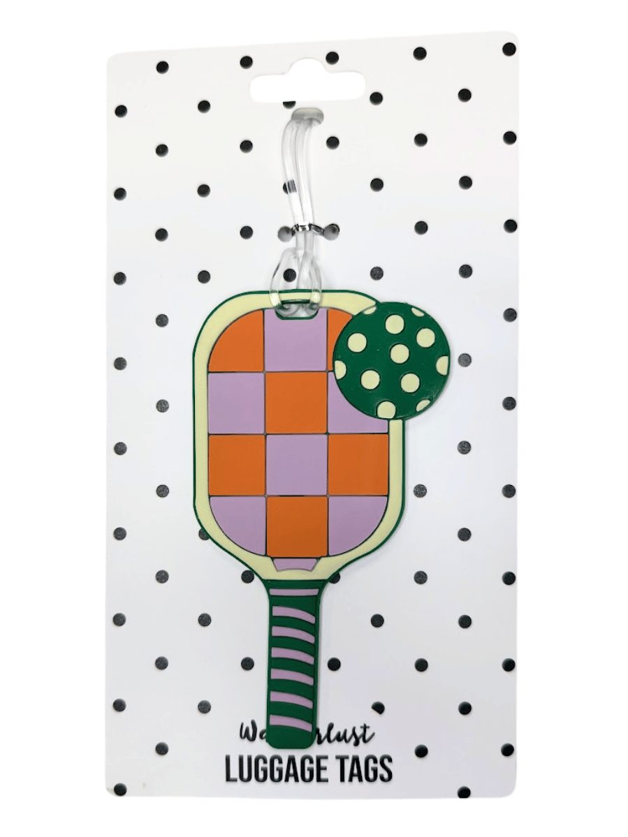Pickleball Silicone Luggage Tag