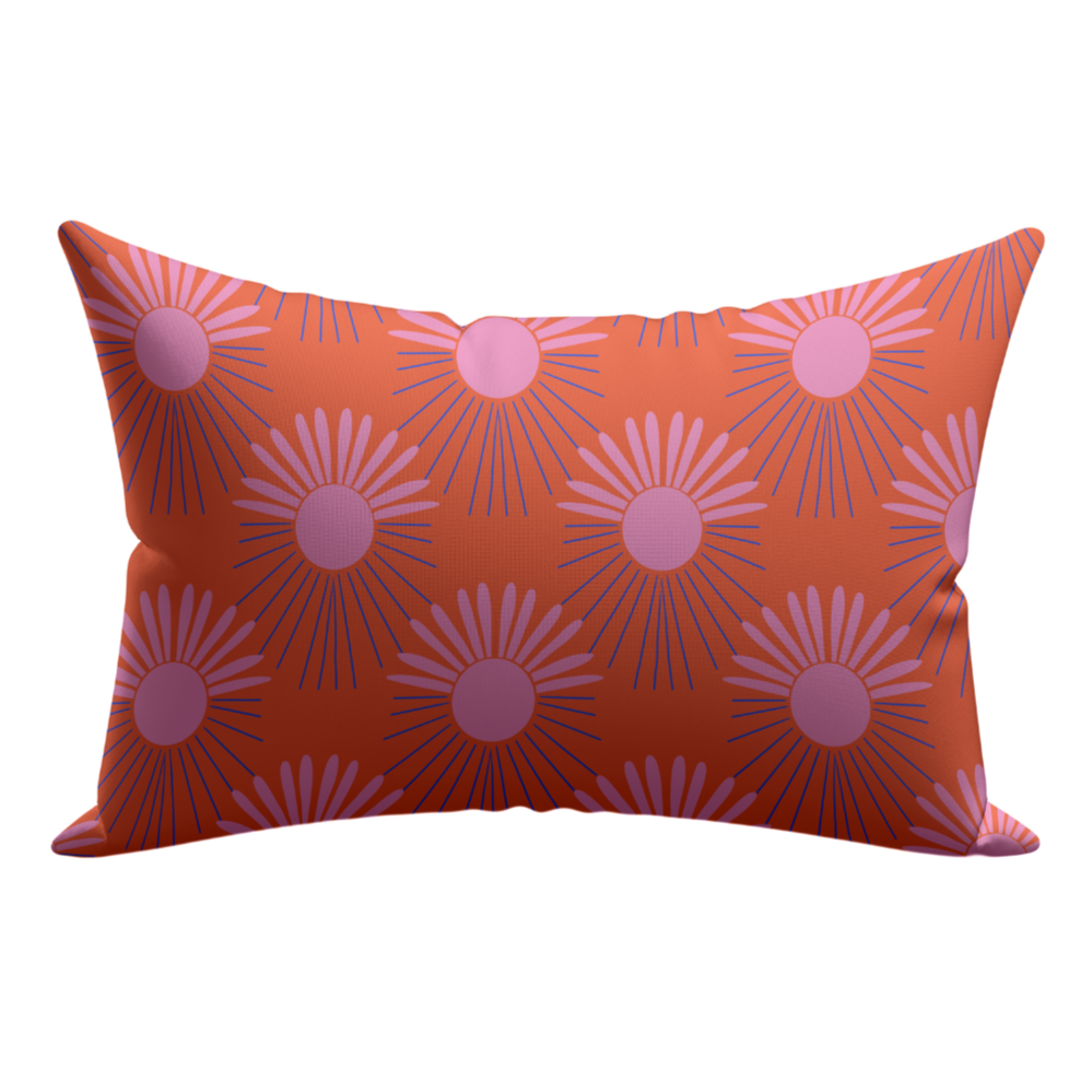 Black Eye Mask & Burning Sun Pillowcase Satin Set