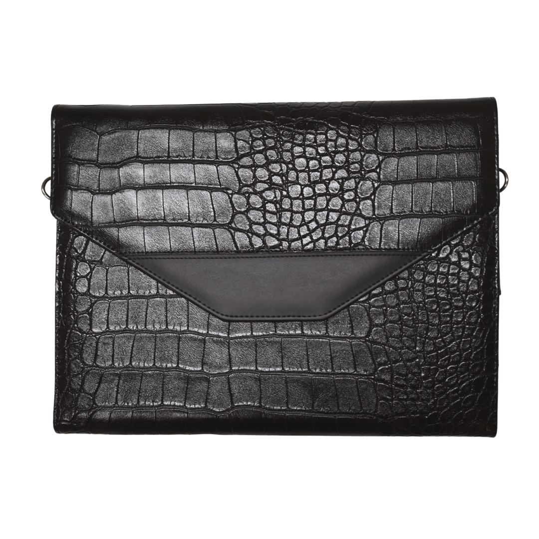 Croc Tablet Organizer Bag Black
