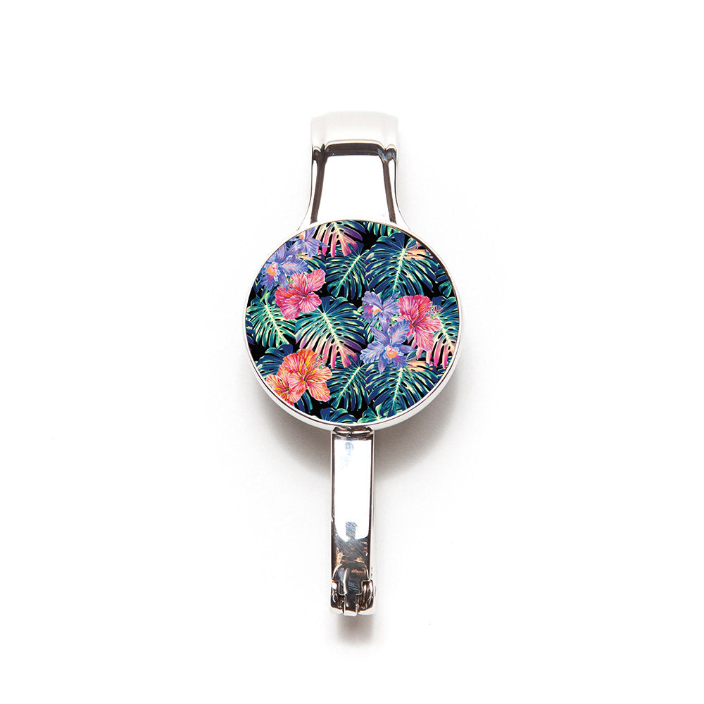 Purse/Key Hanger Combo Colorful Palm