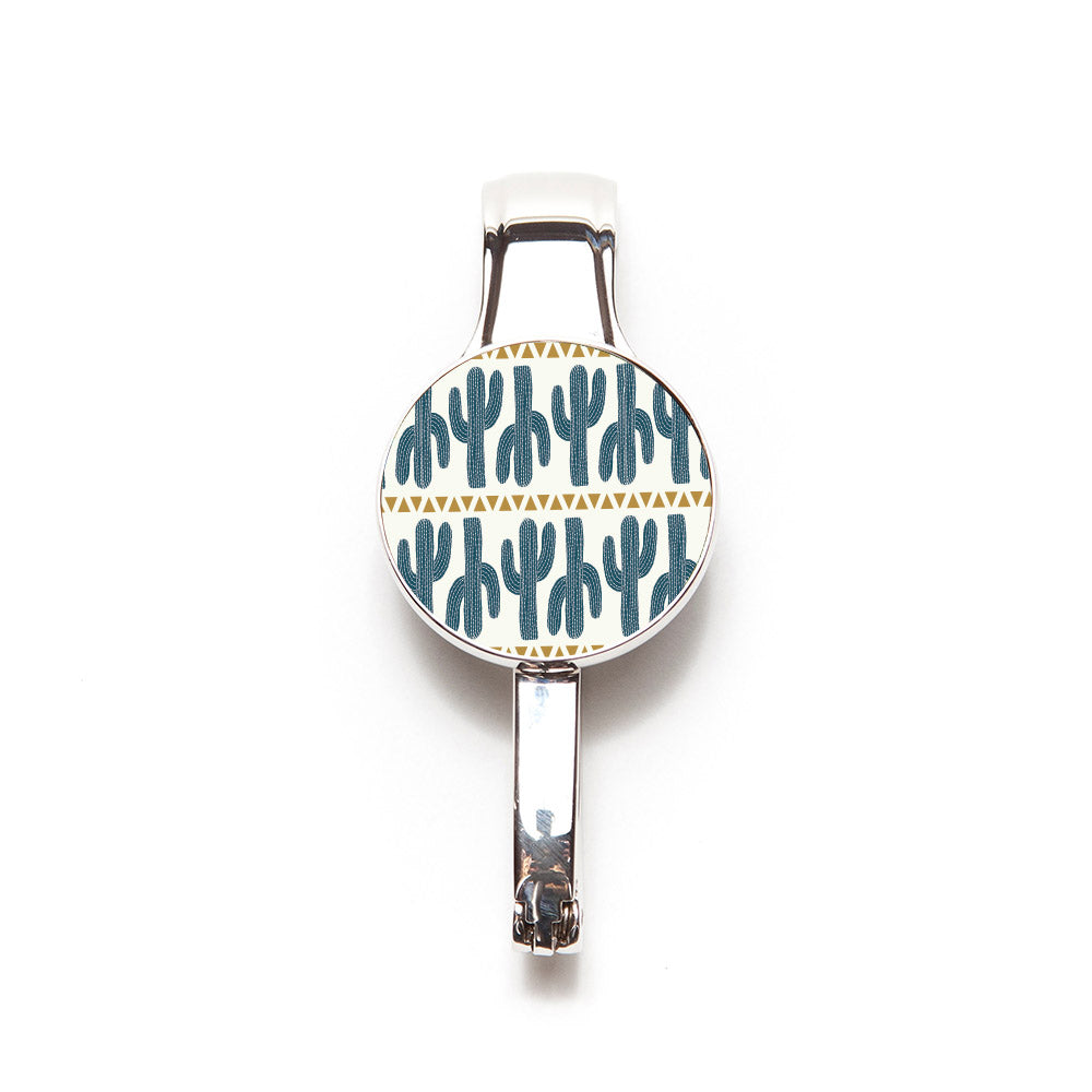 Purse/Key Hanger Combo Repeating Cactus