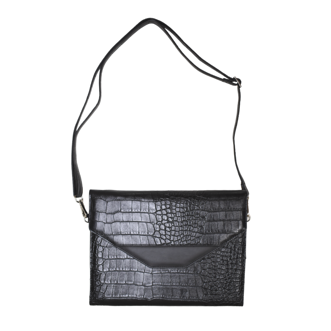 Croc Tablet Organizer Bag Black
