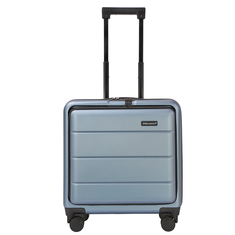 Blue Hard Case Rolling Carry-On Bag