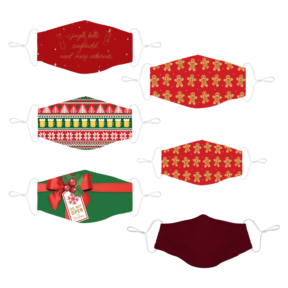 Chirstmas Face Mask 6 Pack