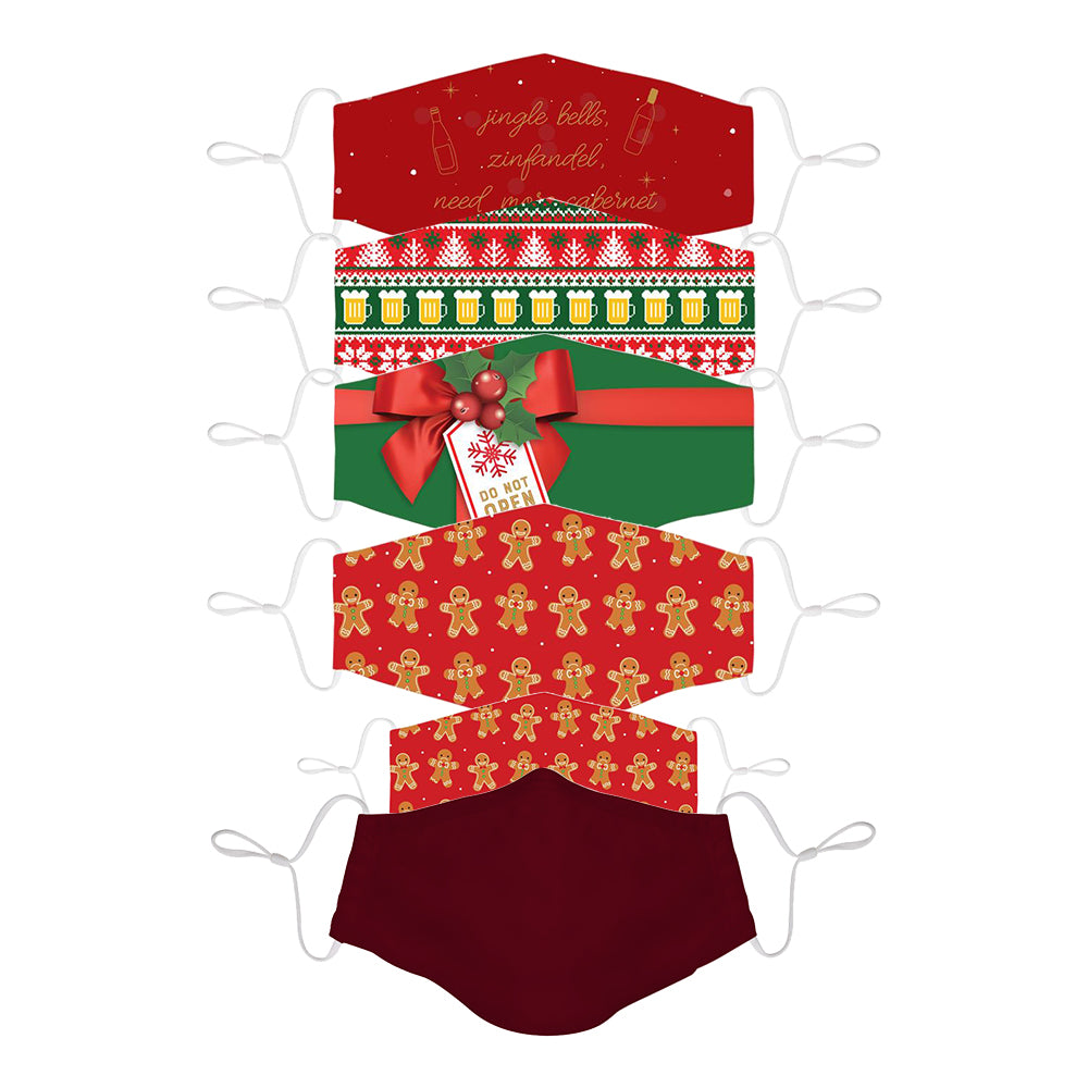 Chirstmas Face Mask 6 Pack