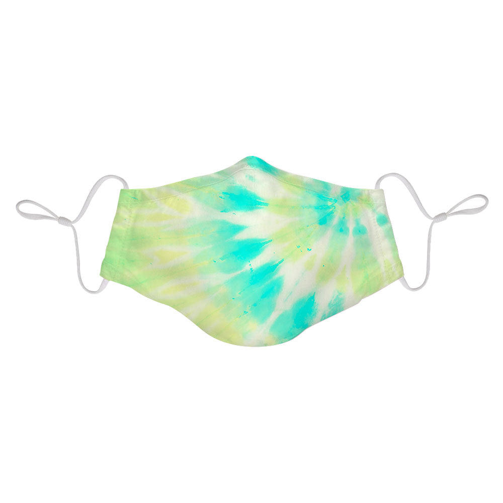 Kid Face Mask Green Tie Dye