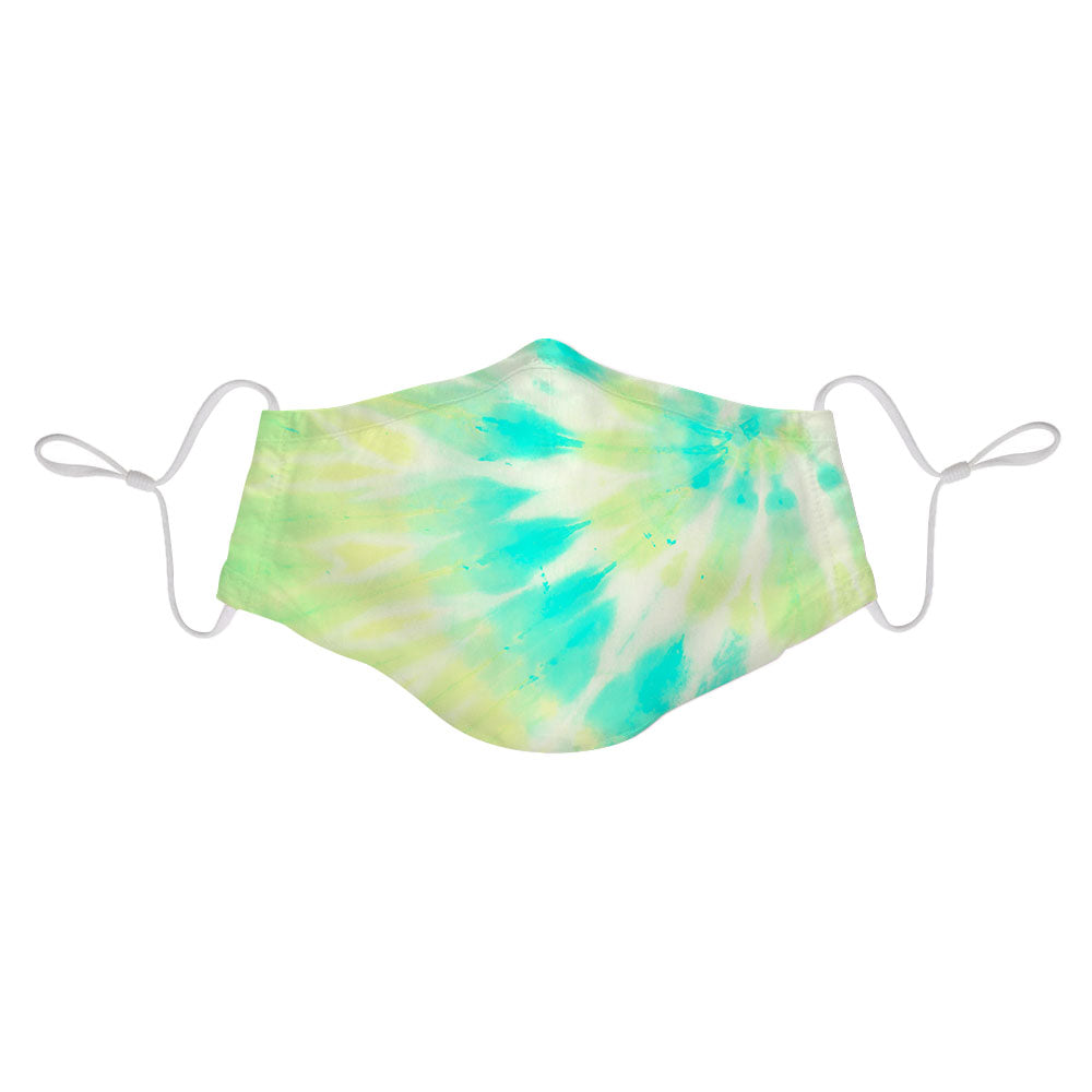 Adult Small Face Mask Green Tie Dye