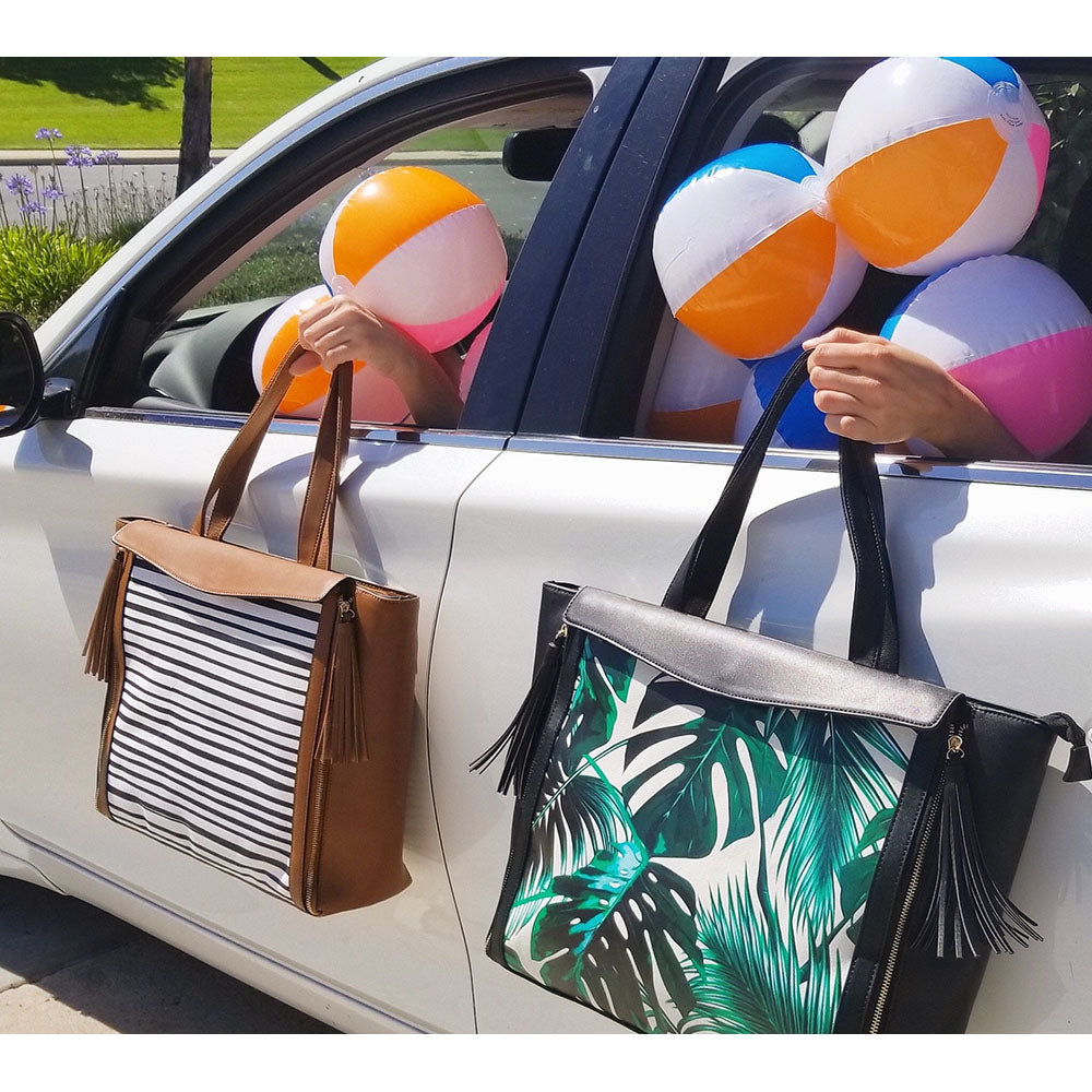 Havana Blanket Tote Brown Stripe