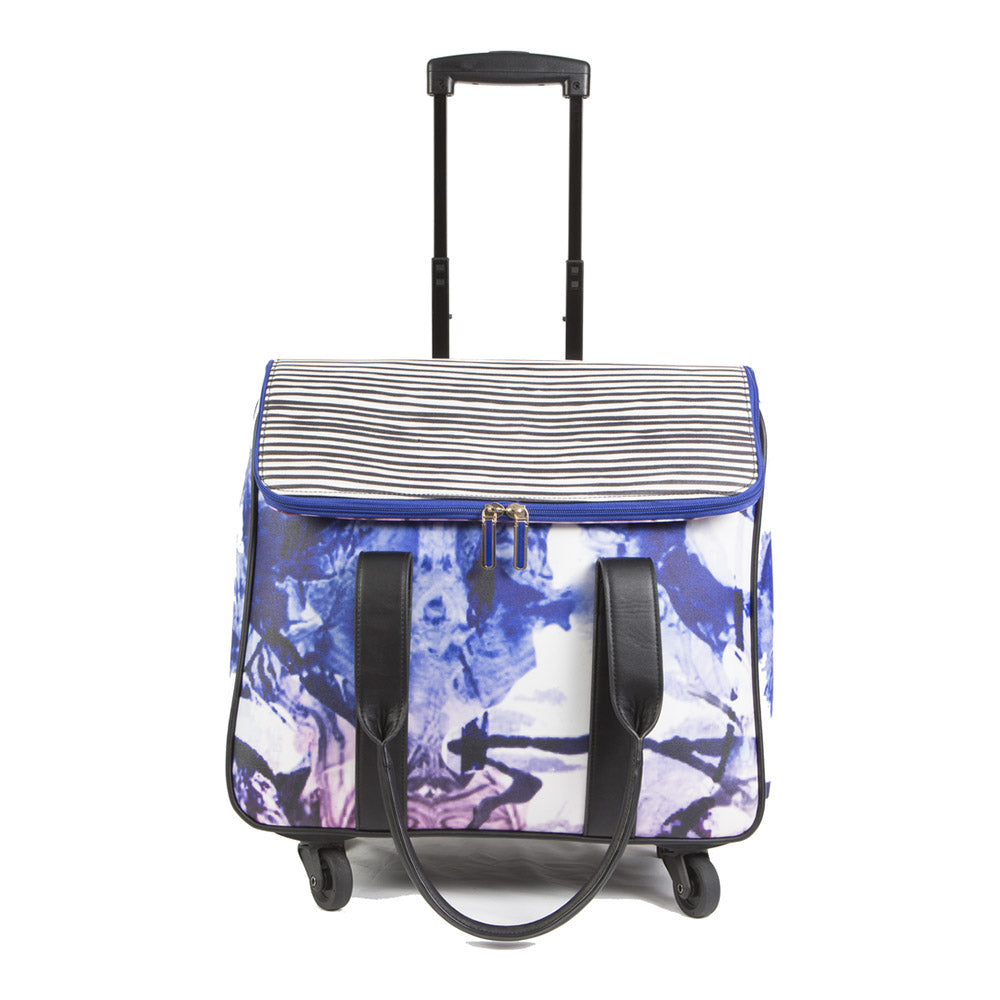 Camellia Rolling Carry-On Marble/Stripe