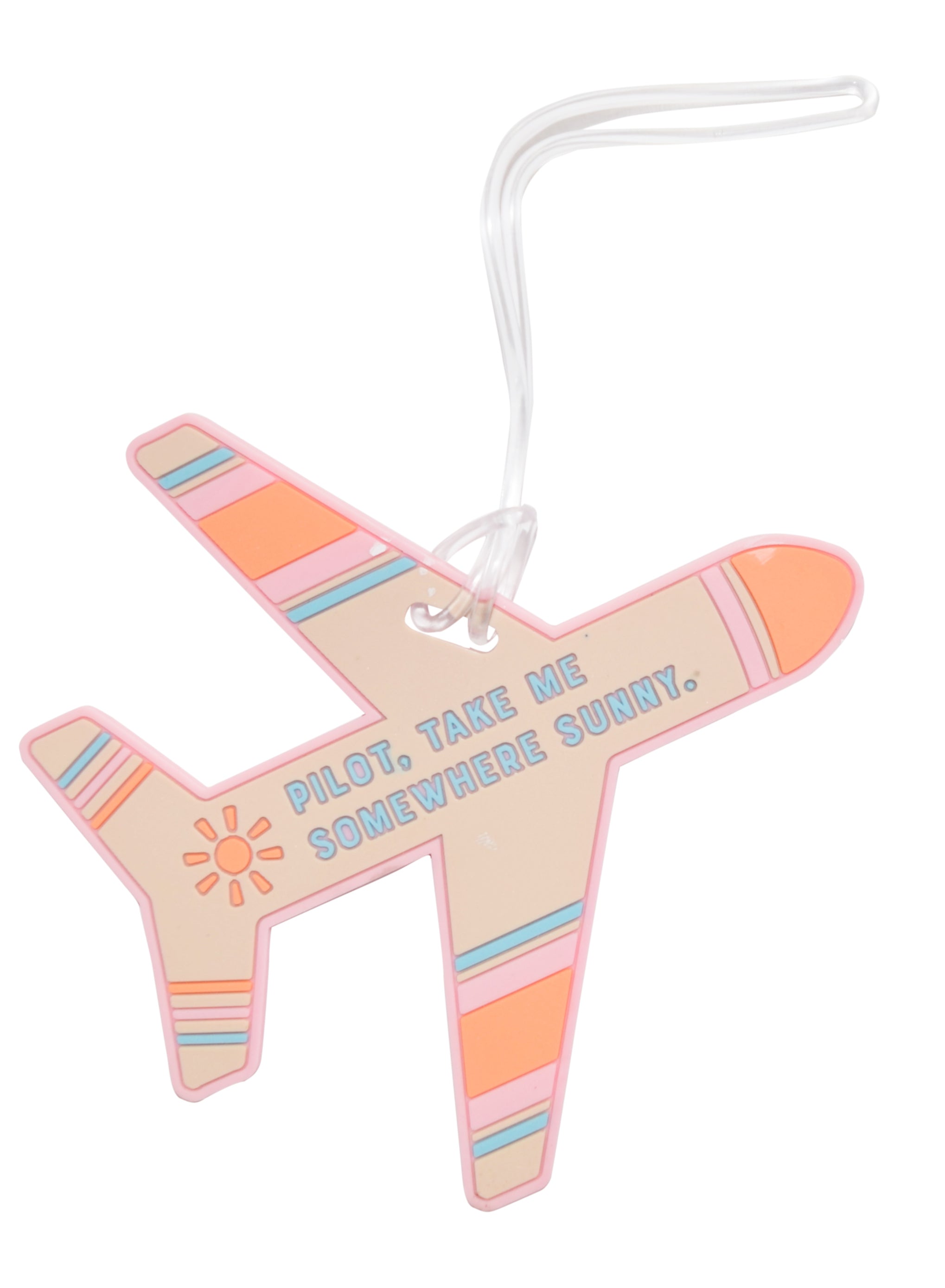 Silicone Luggage Tag Airplane