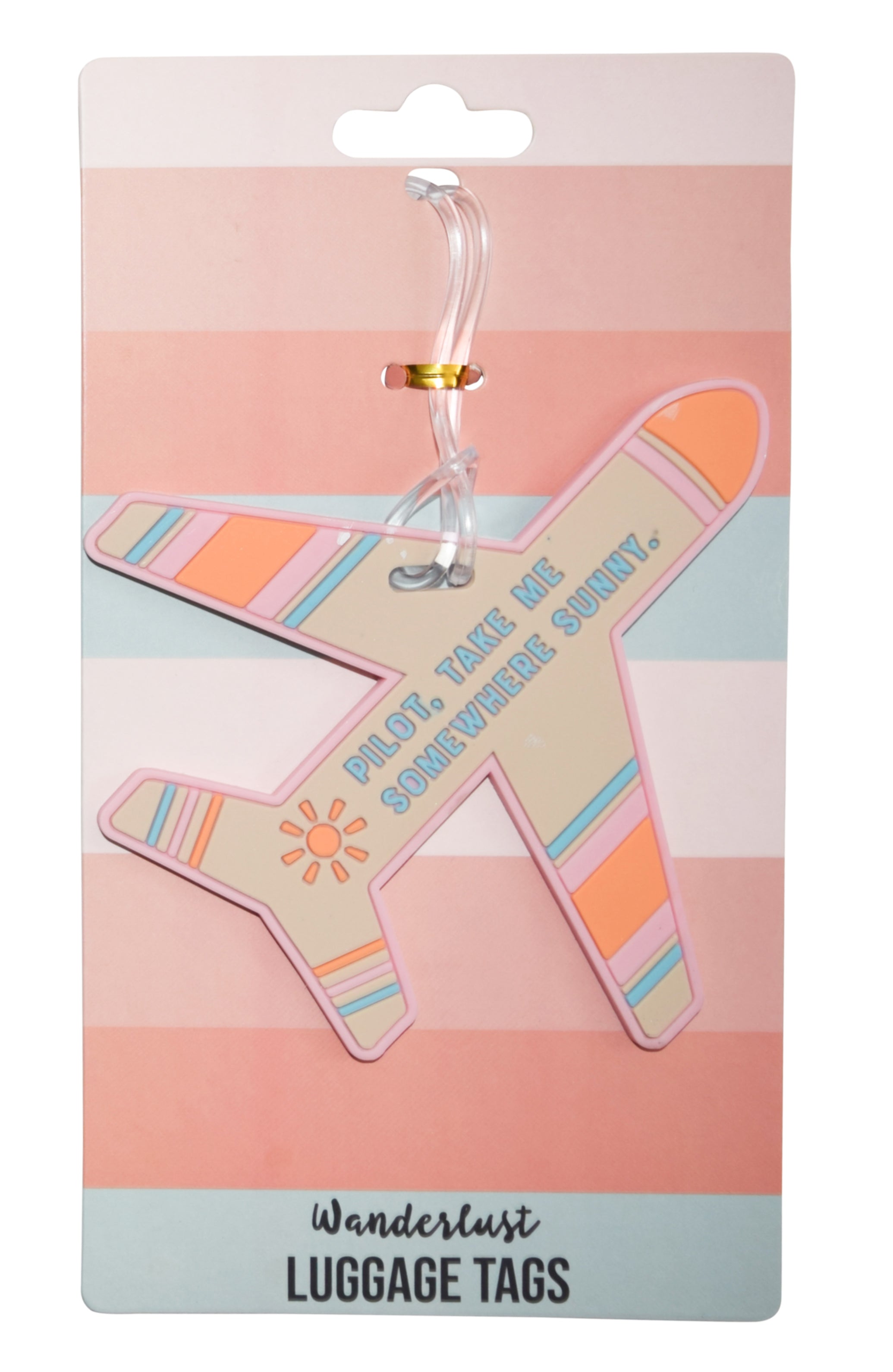 Silicone Luggage Tag Airplane