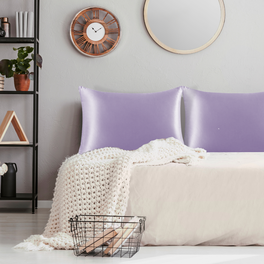Periwinkle Satin Pillowcase