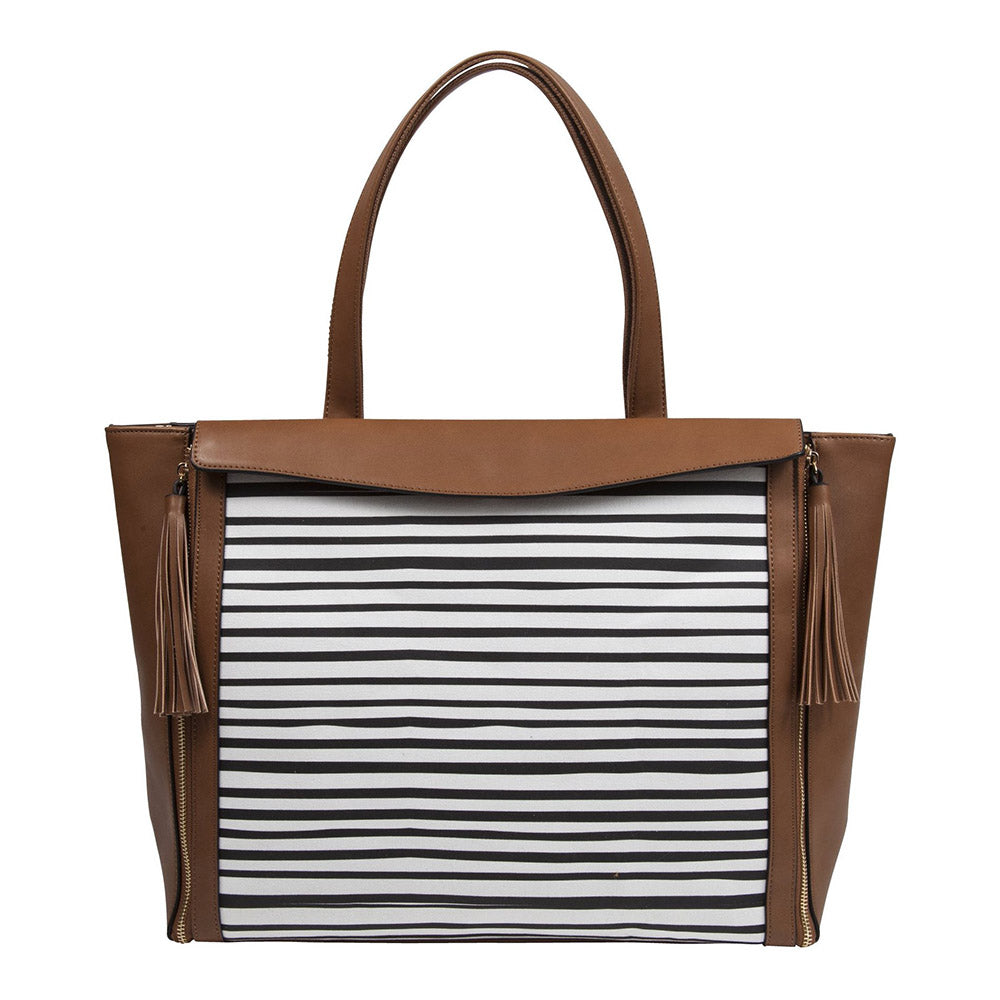 Havana Blanket Tote Brown Stripe