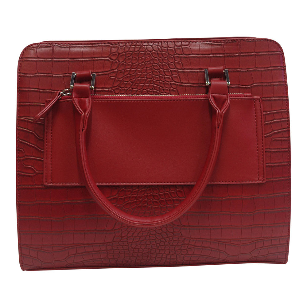 Harlequin Tote Red Croc