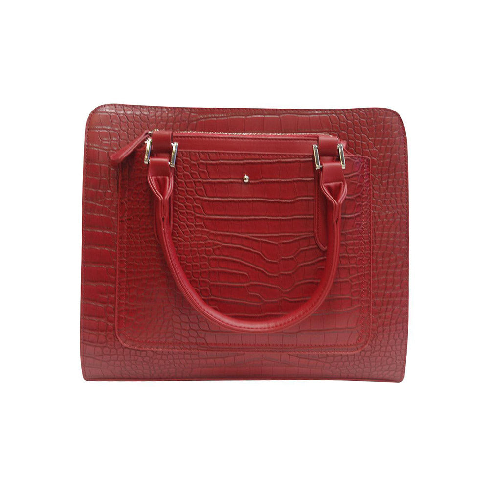 Harlequin Tote Red Croc