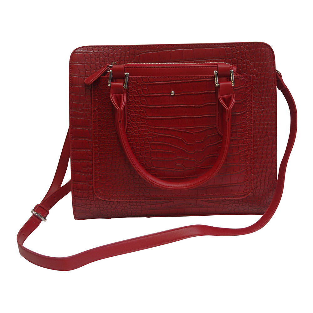 Harlequin Tote Red Croc