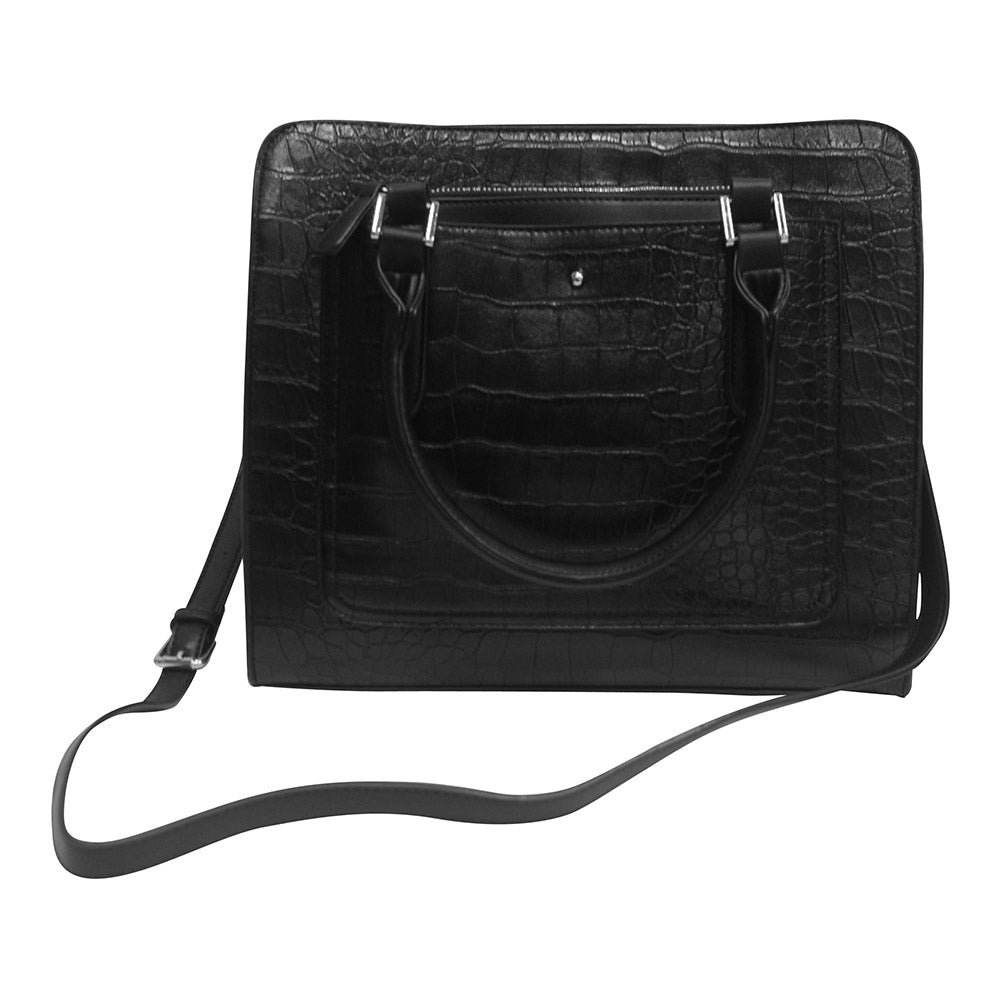 Harlequin Tote Black Croc