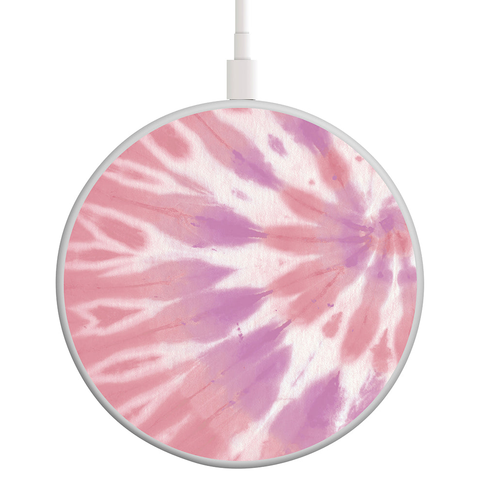 Pink Tie Dye Wireless Charging Pad