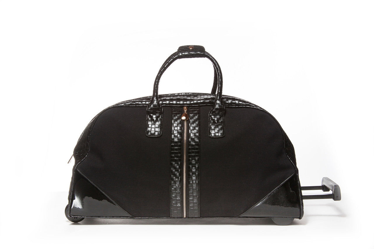 Black Weekender Duffle Roller