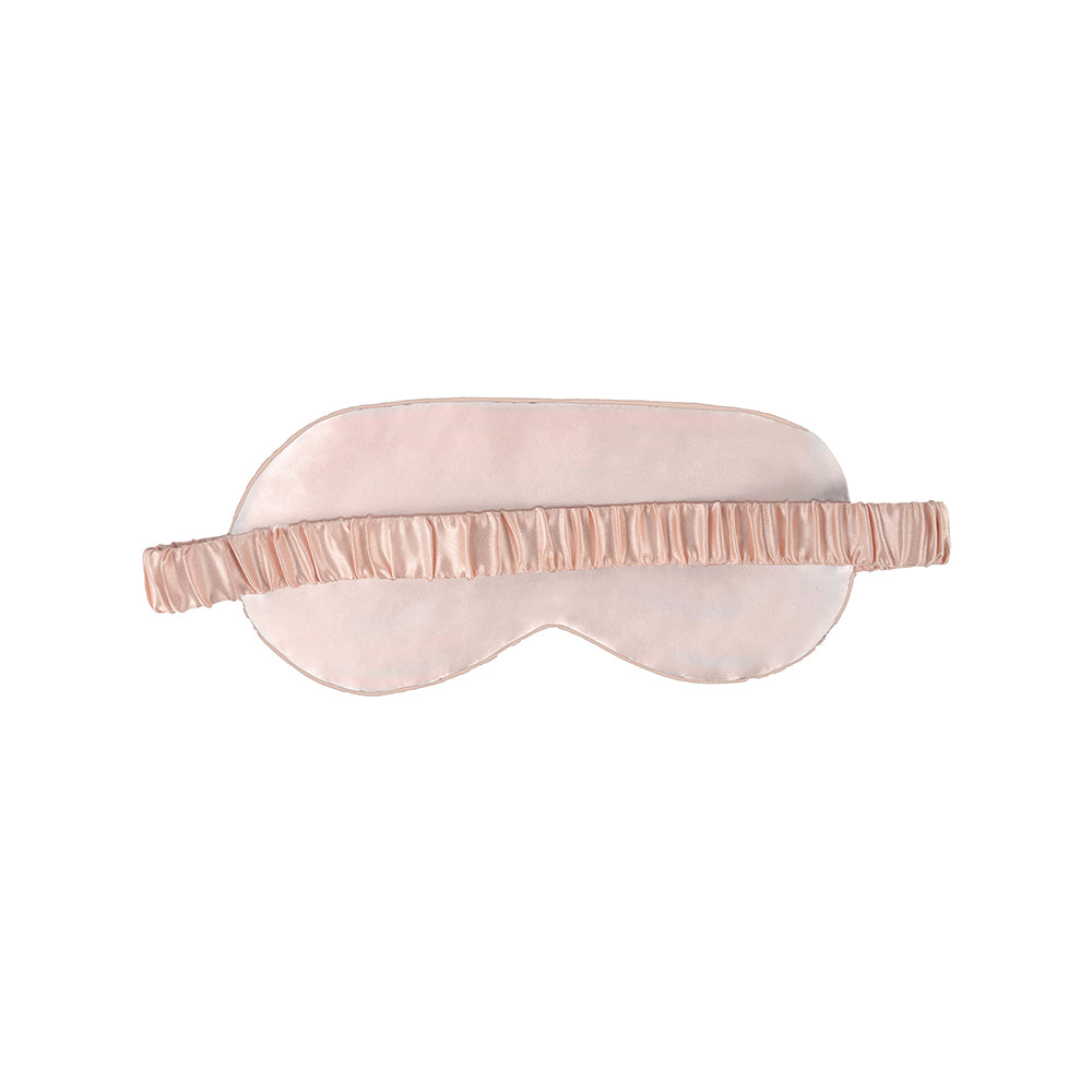 Flamingo Eye Mask & Blush Pillowcase Satin Set