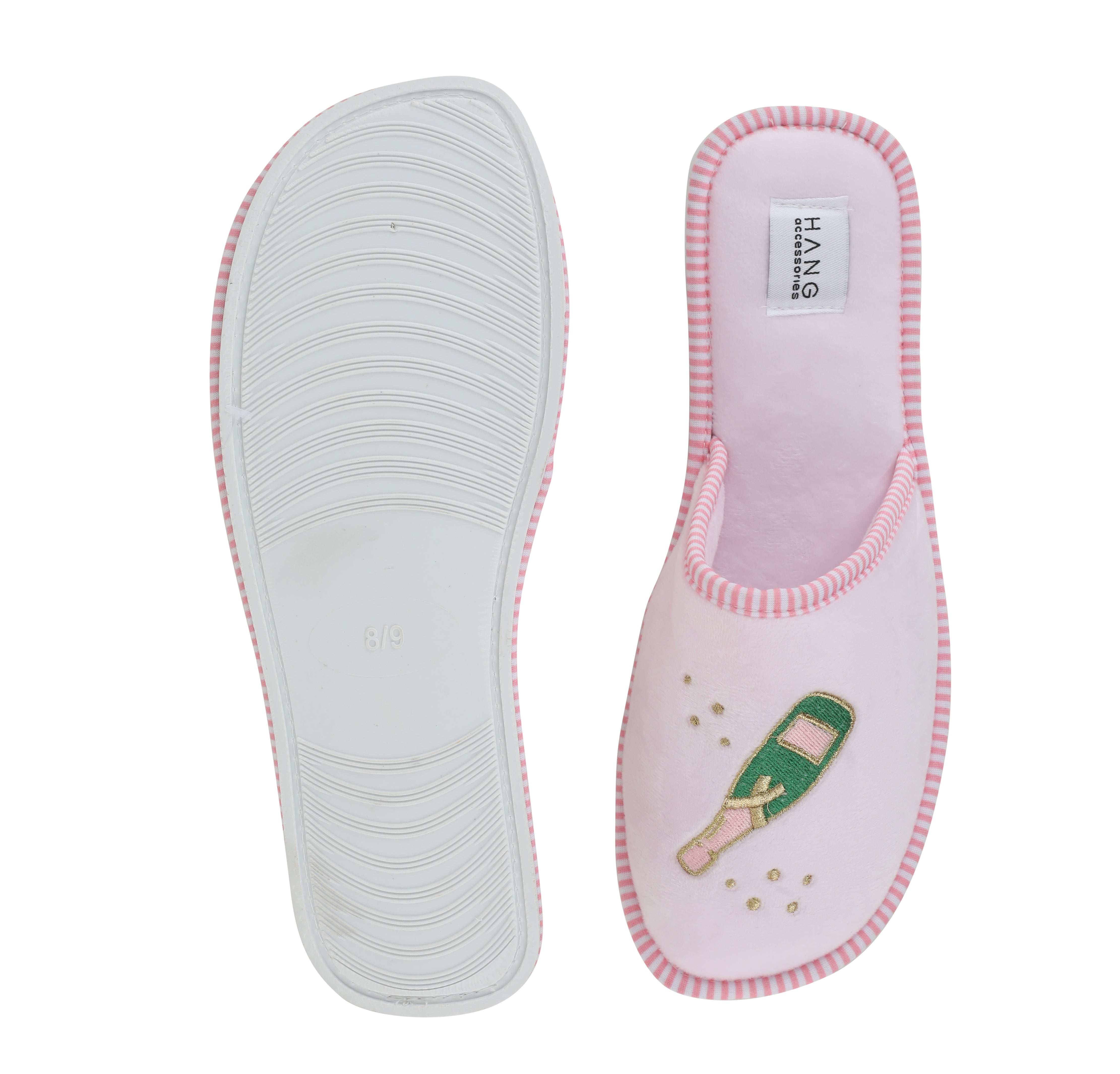 Foldable Travel Slippers Champagne