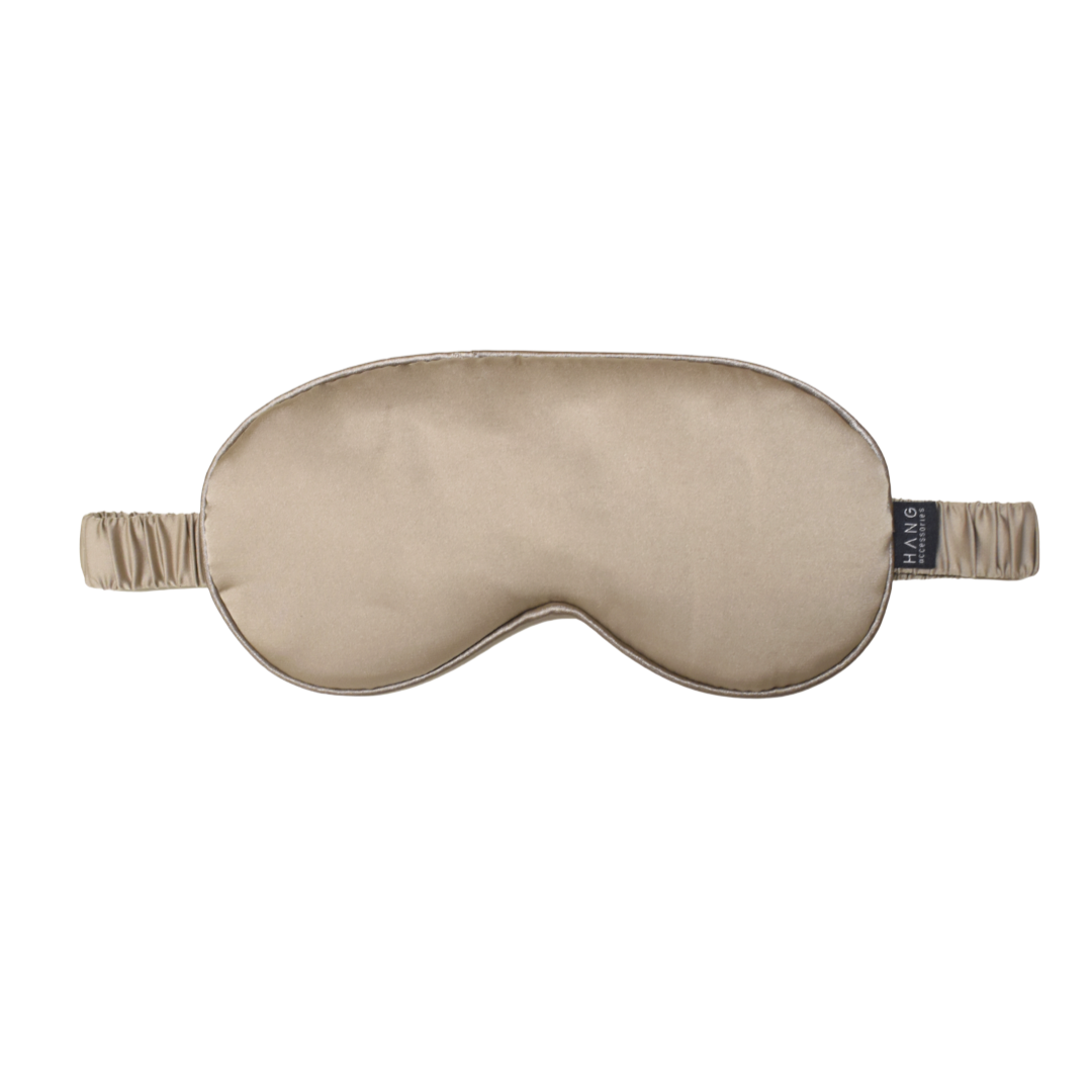 Satin Eye Mask Taupe