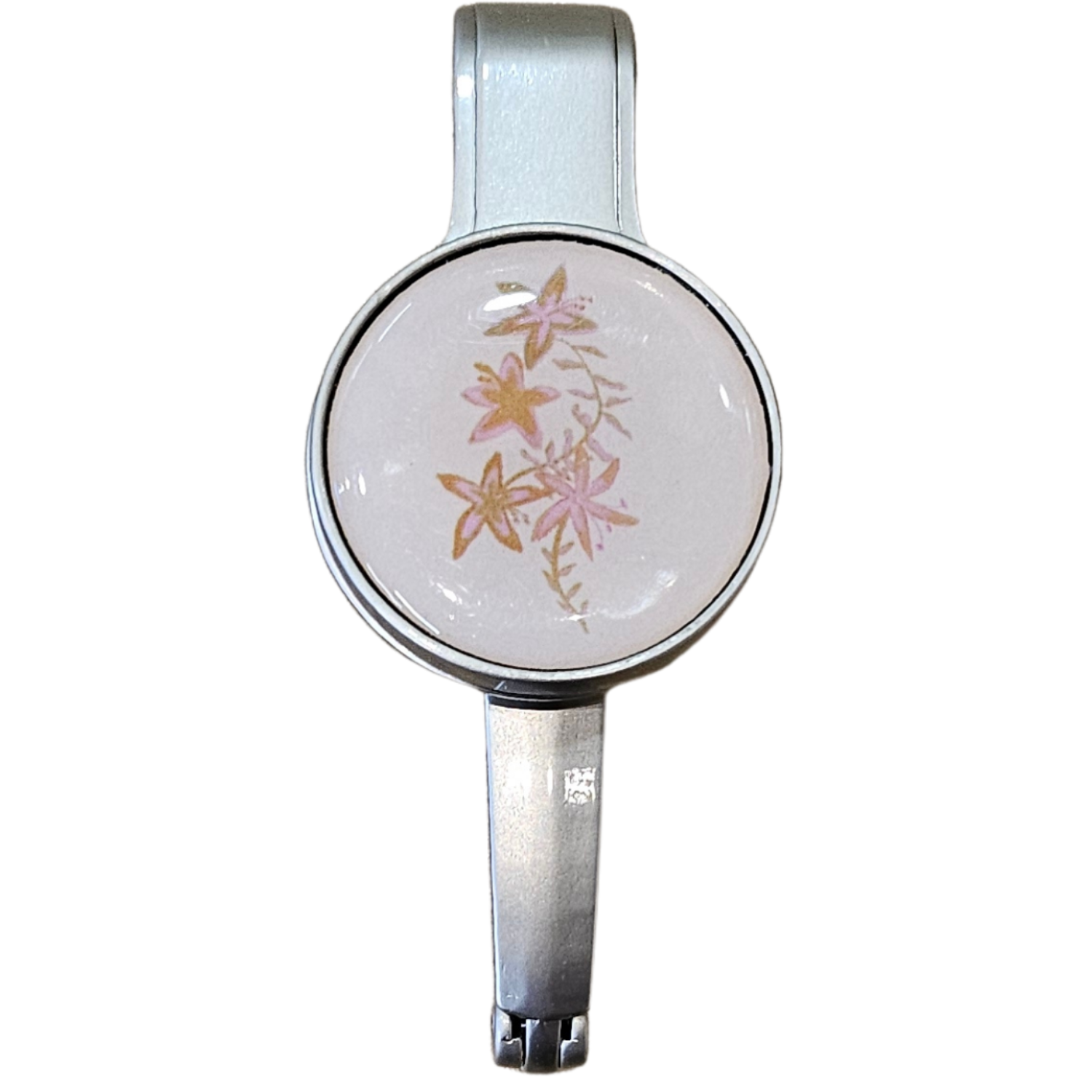 Pink Hibiscus Flowers Purse/Key Hanger