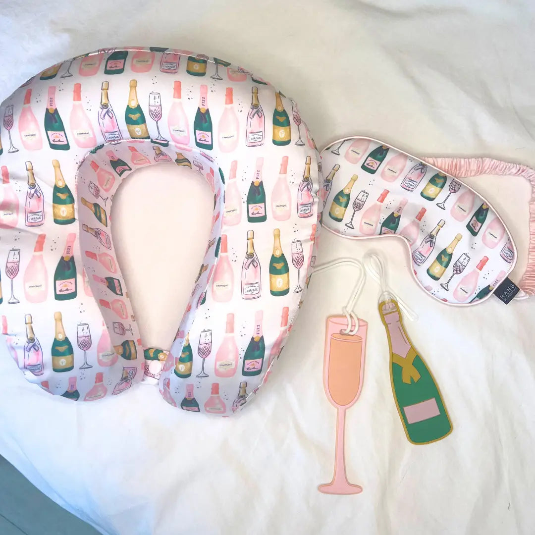 Green Champagne Bottle Silicone Luggage Tag