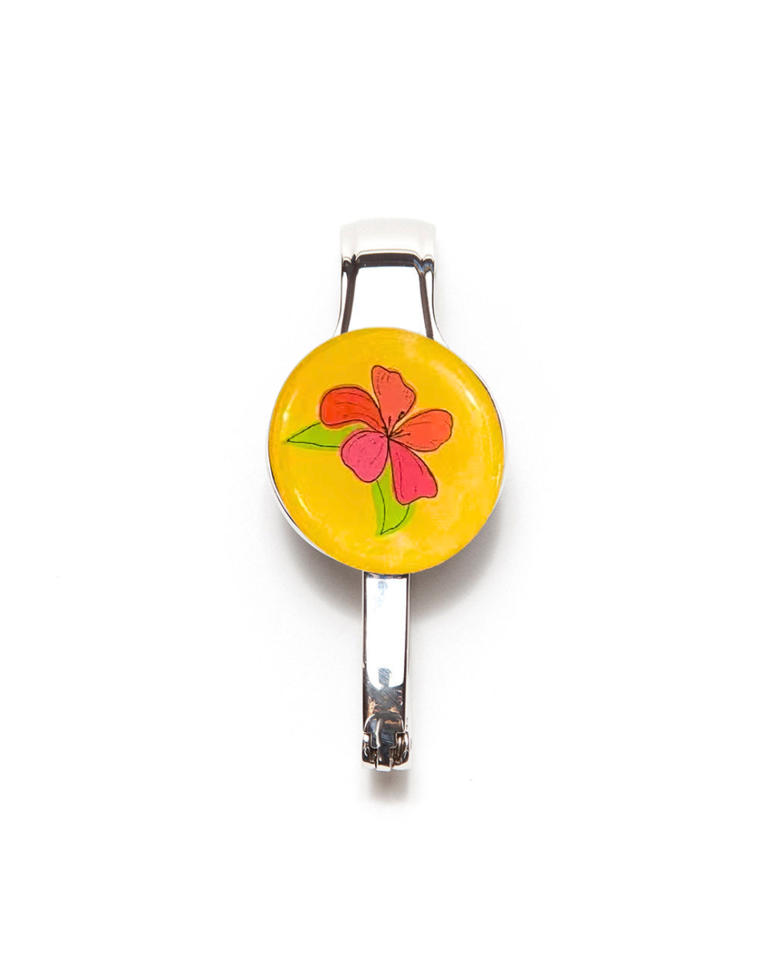 Purse/Key Hanger Combo Red Hibiscus