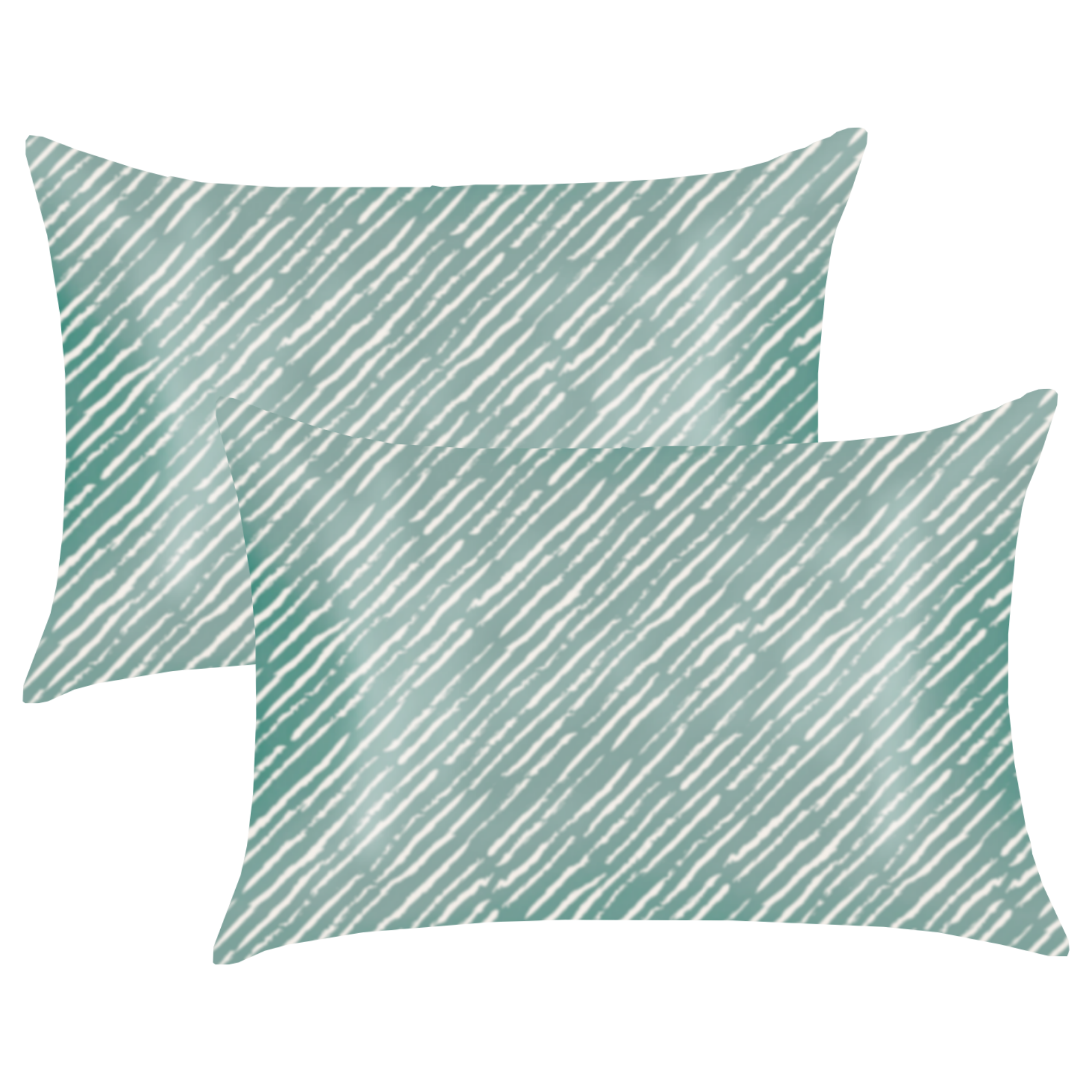 Seafoam Stripe Satin Pillowcase