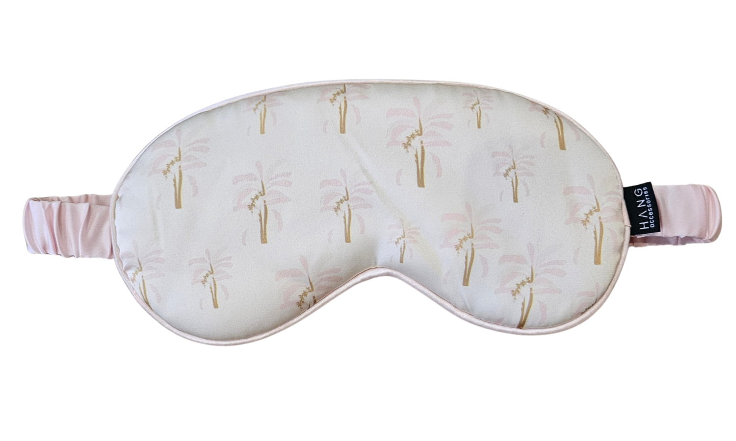 Pink Palm Satin Eye Mask