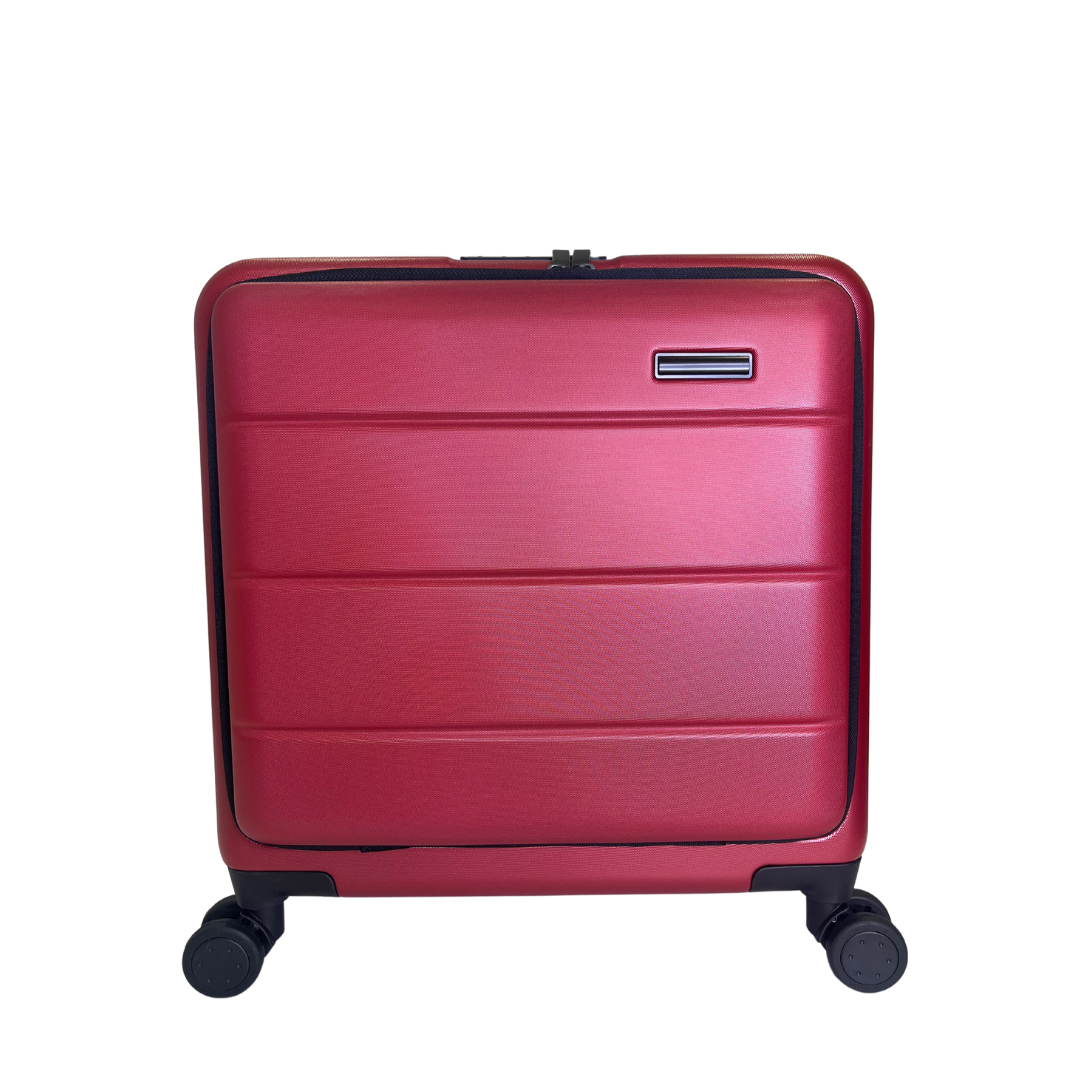 Berry Red Hard Case Rolling Carry-On Bag