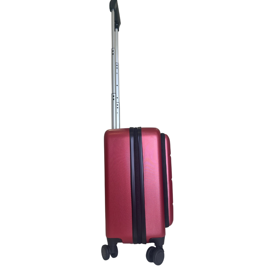 Berry Red Hard Case Rolling Carry-On Bag