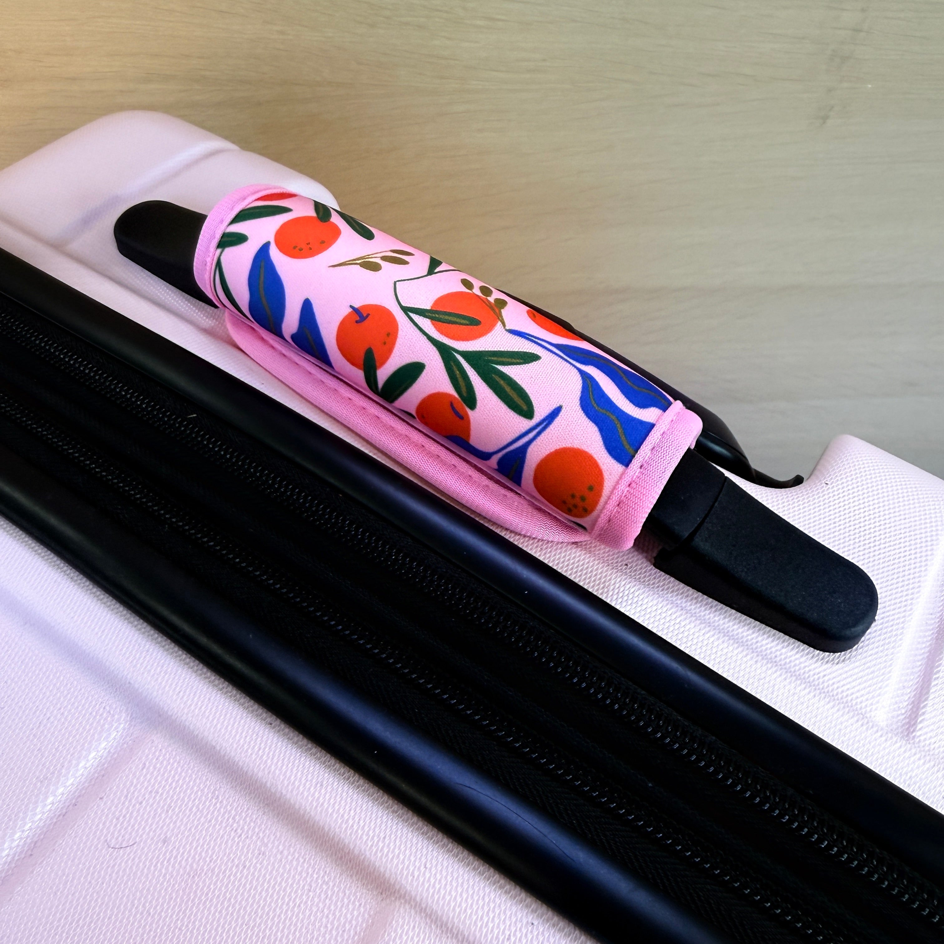 Italian Orange Luggage Handle Wrap