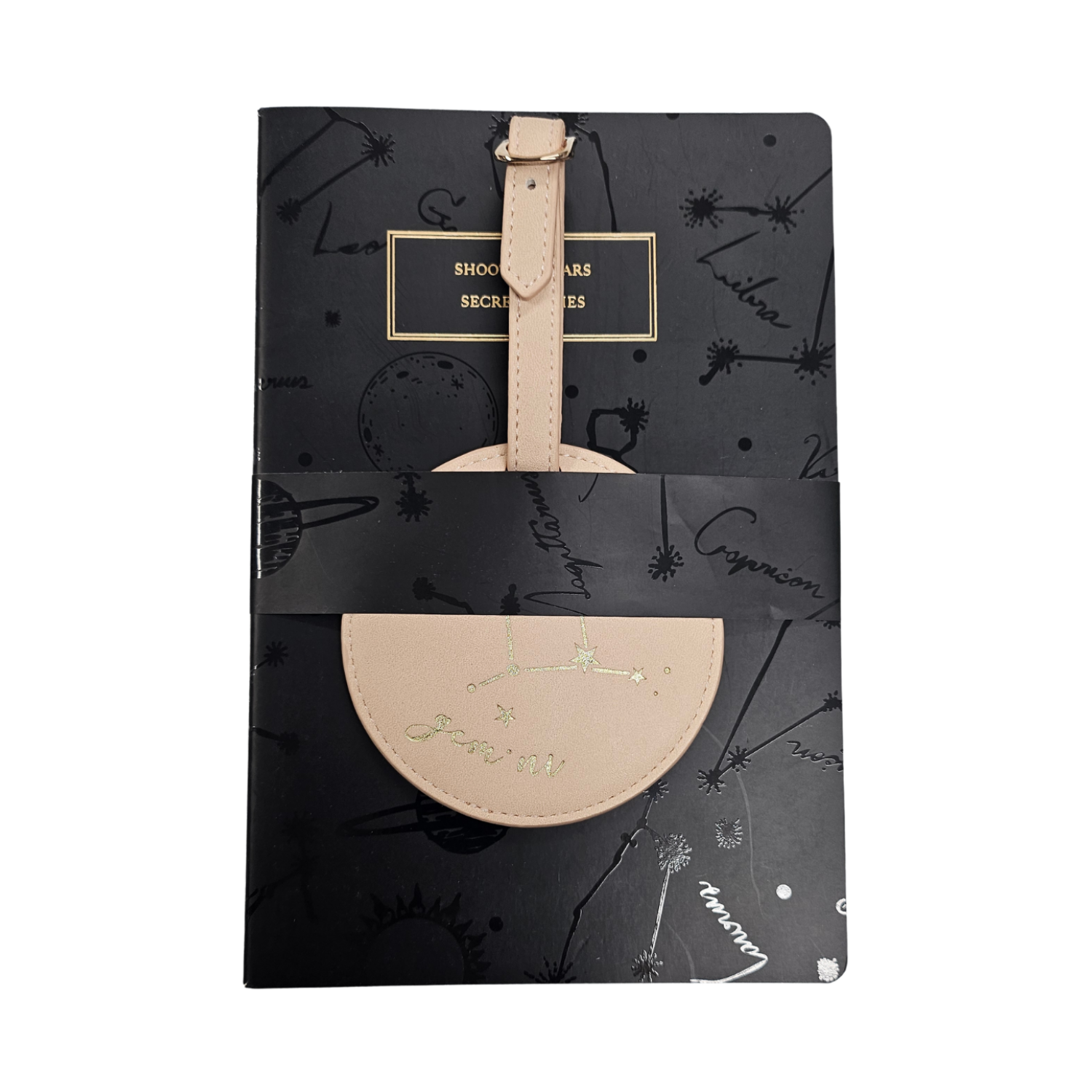 Celestial Zodiac Travel Journal & Luggage Tag Set