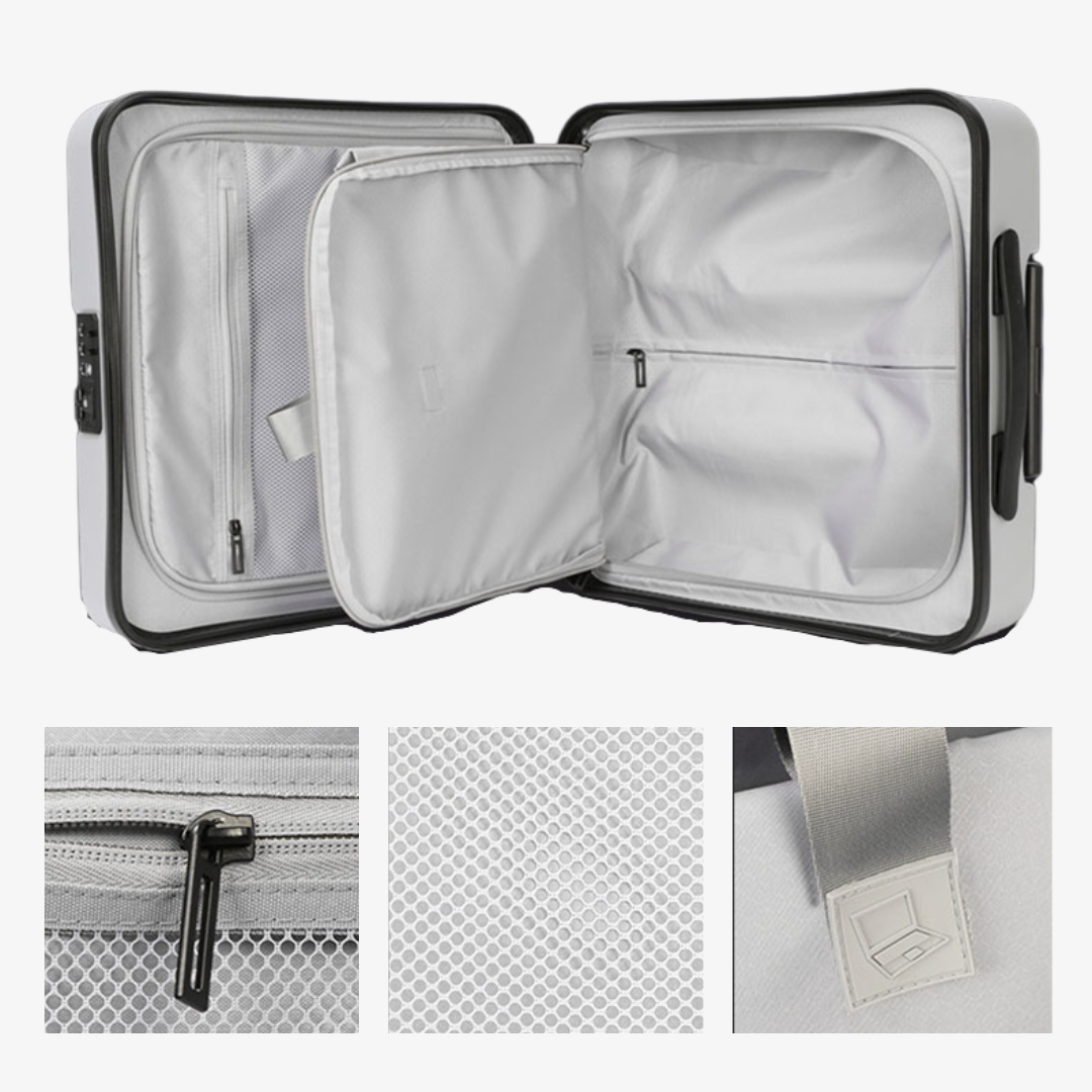 Berry Red Hard Case Rolling Carry-On Bag
