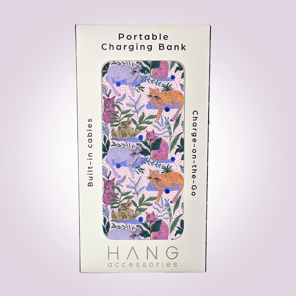 Cats Portable Phone Charging Bank